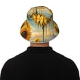 thumbnail image 5 of Sikiie Artistic Oil Painting Sunflower Reflective Double-Sided Bucket Hat, Sun Hat, for Gardening, Beaching, Camping, Hiking, Fishing, 5 of 6
