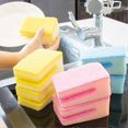 thumbnail image 3 of Household U-shape Wrapped Sponges Dishwashing Sponges Scouring Pad for Washing Dishes Kitchen, 3 of 5