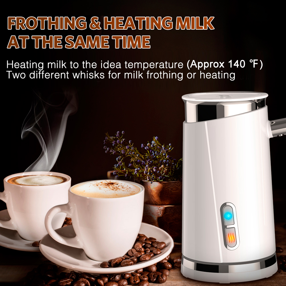Milk Frother, Automatic Electric Milk Frother and Warmer, Electric Milk Steamer Milk Heater Soft Foam Maker with Hot & Cold Milk Functionality for Coffee, Hot Chocolates, Latte, Cappuccino - image 3 of 8