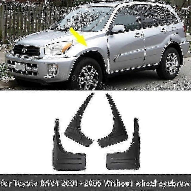 4PCS Car Mudguards For Toyota RAV4 RAV 4 XA20 2001 2002 2003 2004 2005 Car Mud Flaps Splash Guard Front Rear Fenders Accessories - JA