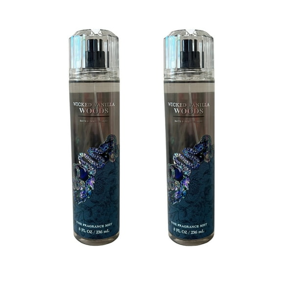 Bath & Body Works Wicked Vanilla Woods Mist 8 fl oz 2 Pack