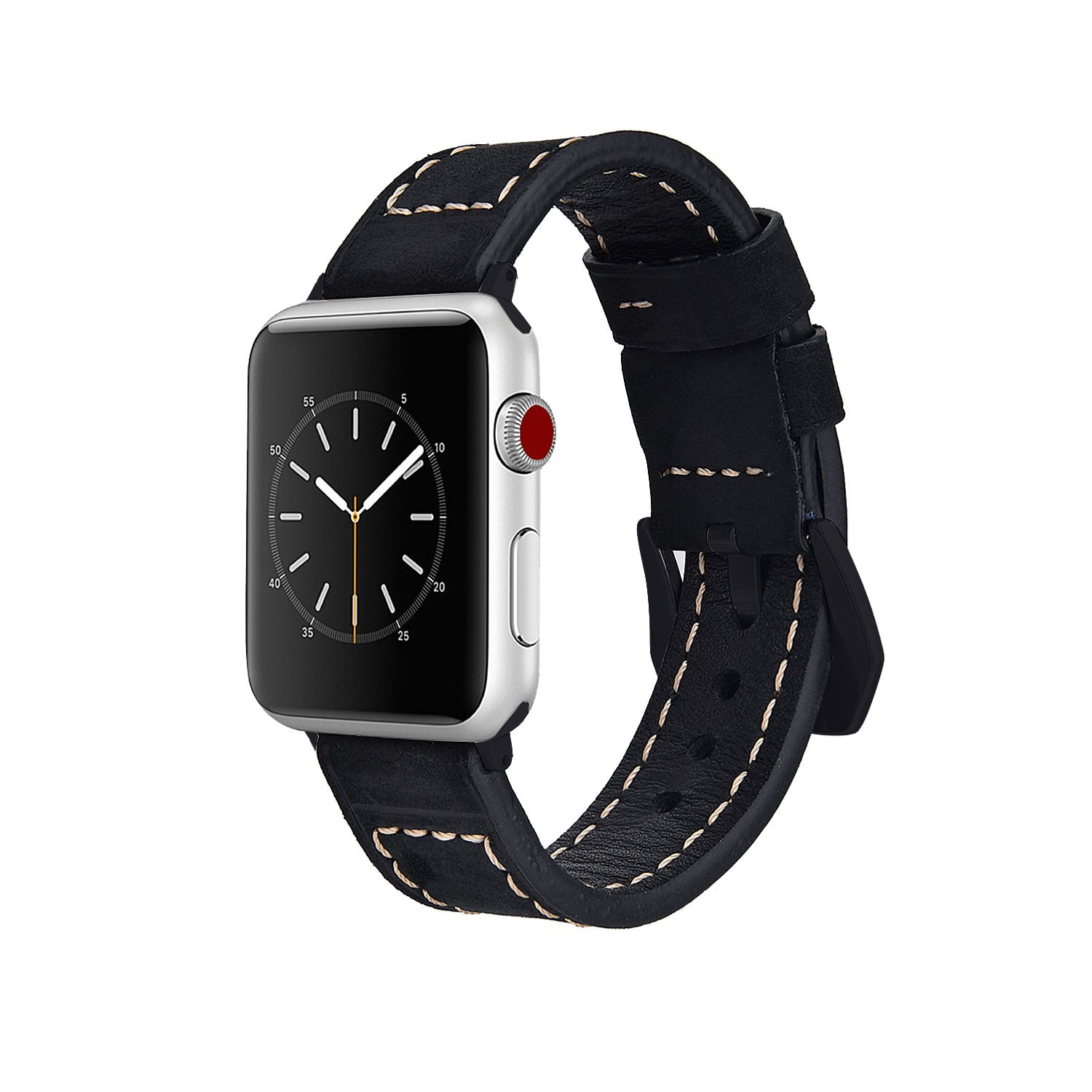 Supersale - Genuine Leather Band Compatible with Apple iWatch 38mm 42mm, Replacement Strap for
