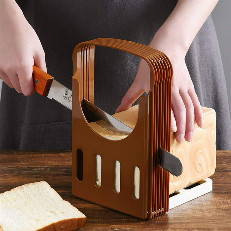Bread Slicer Bread Machine Parts,toast Bagel Loaf Sandwich Slicer Cutter  Great For The Baker And Housewife, Foldable And Adjustable