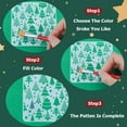 thumbnail image 6 of 25Pcs Christmas Tree Plastic Template Xmas Reusable Star Sun Snowman Snowflake Painting Drawing Stencils Arts Crafts for Painting on Floor Wood Wall Glass Window Decoration 4 x 4 Inch, 6 of 6
