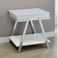 thumbnail image 7 of Steve Silver Zena Engineered Wood Square End Table in White, 7 of 7