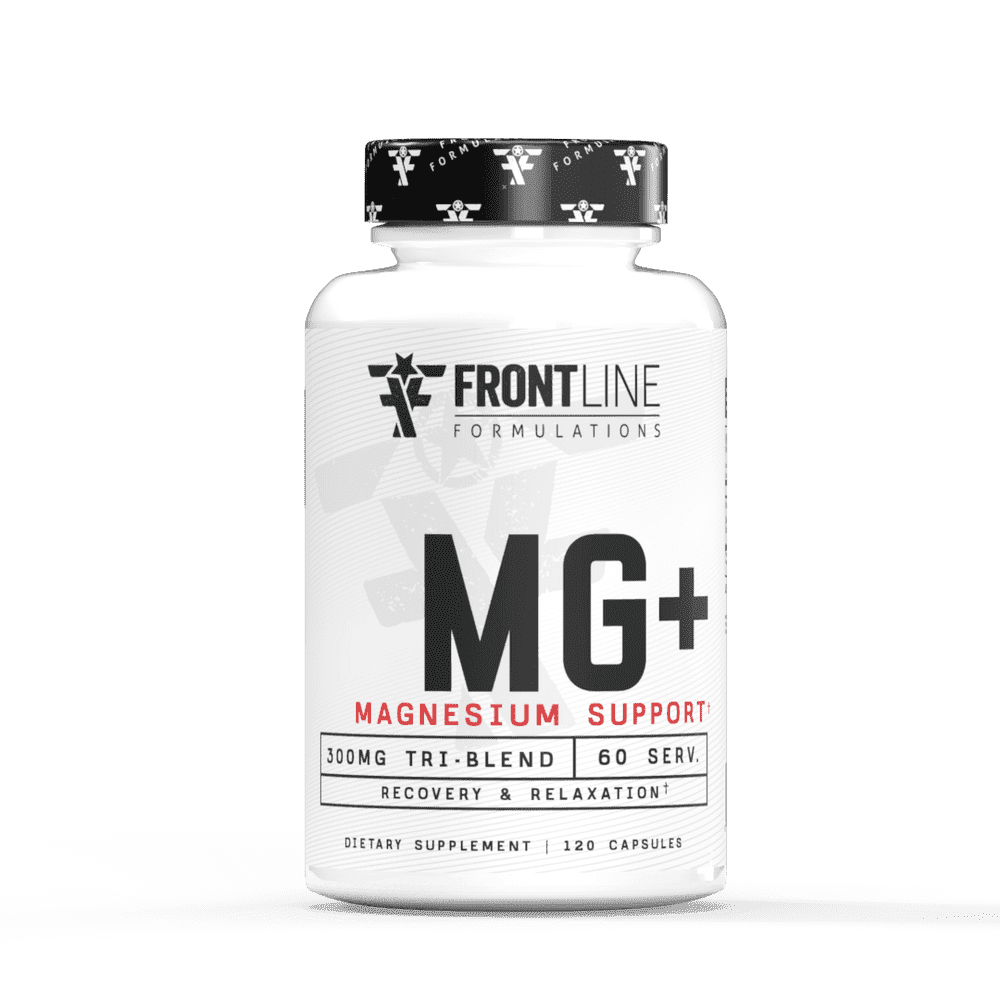 Frontline Formulations MG+ Magnesium Support, Dietary Supplement Capsules, 60 Servings