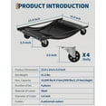 thumbnail image 7 of Amkui Wheel Dolly Set of 4, Car Tire Stake Set 10,000LBS Car Moving Dolly, Heavy-Duty Car Tire Cart Moving Cars, Trucks, Trailers, Motorcycles, and Boats, 7 of 7