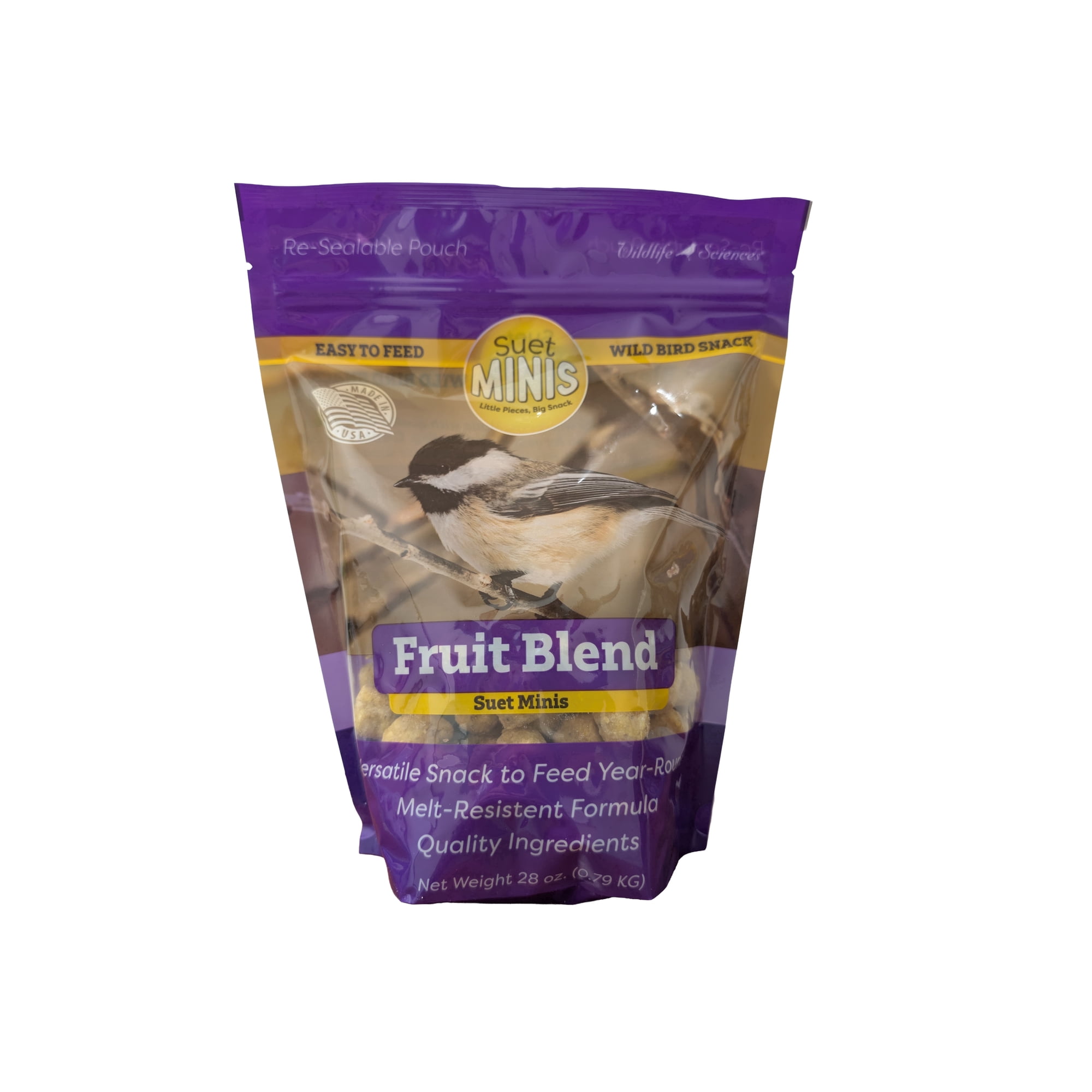 Wildlife Sciences No Melt Suet Dough Fruit Blend Suet Minis | 28 oz Bag