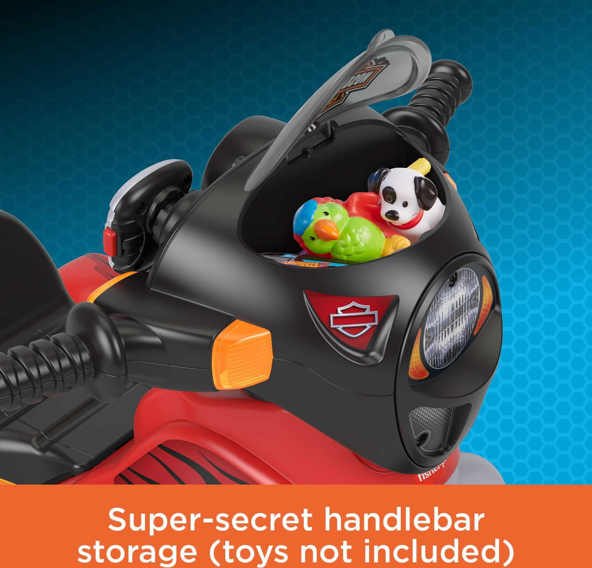 Fisher Price Toddler Tricycle Harley Davidson Lights Sounds Trike Toy Bike with Adjustable Seat Storage for Outdoor Play Kids Ages 2 Years Walmart en linea