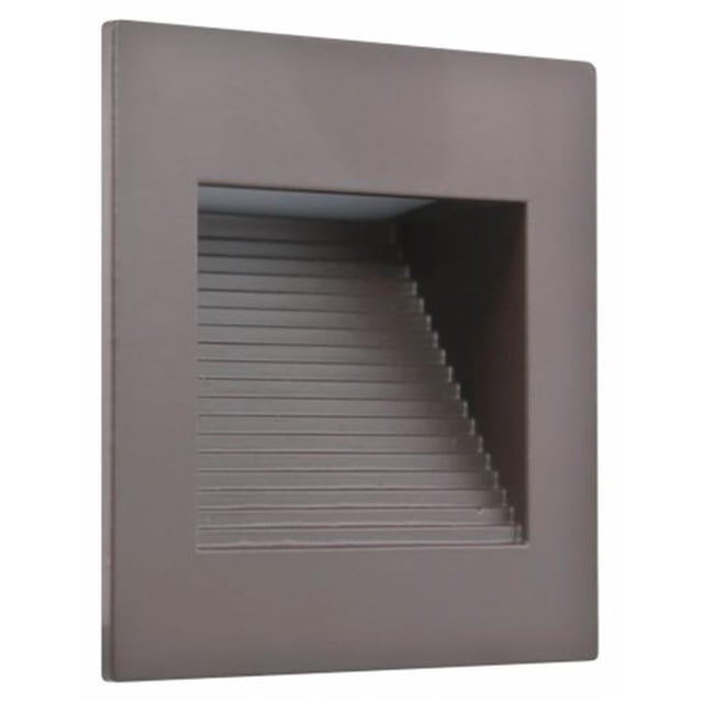 American Lighting Intérieur Carré LED Step Light, 120 Volts, 1 Watt, 3000K Blanc Chaud, Bronze Foncé