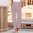 thumbnail image 2 of JJHGVB Joggers for Women Sweatpants Women Sweatpants For Women Pants Drawstring Casual Fashion Solid Color Cropped Pants Baggy Pants Sweat Pants Gray XL, 2 of 5