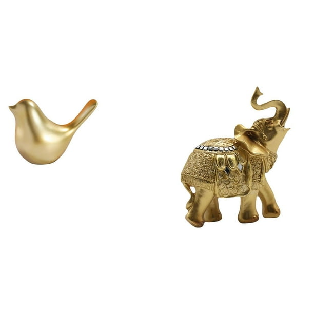 Figura de pájaros,Figura de pájaro dorado,decoración del hogar,estatua de animal,Estatuas decorativas de pájaros pequeños como accesorios de exhibición,Figura de escritorio,Estante de