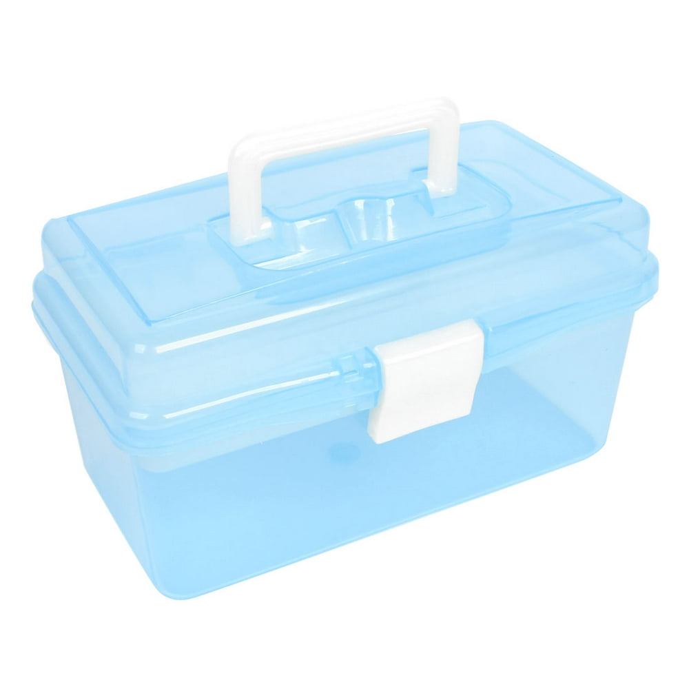 Unique Bargains Hard Plastic Case DIY Hand Tool Storage Box White Clear ...
