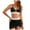 Black, variant on Quealent High Waisted Bikini Sets for Women Tummy Control Swimsuits 3 Piece Bathing Suits Neon Swimwear with Skirt 2026 Black for Size M