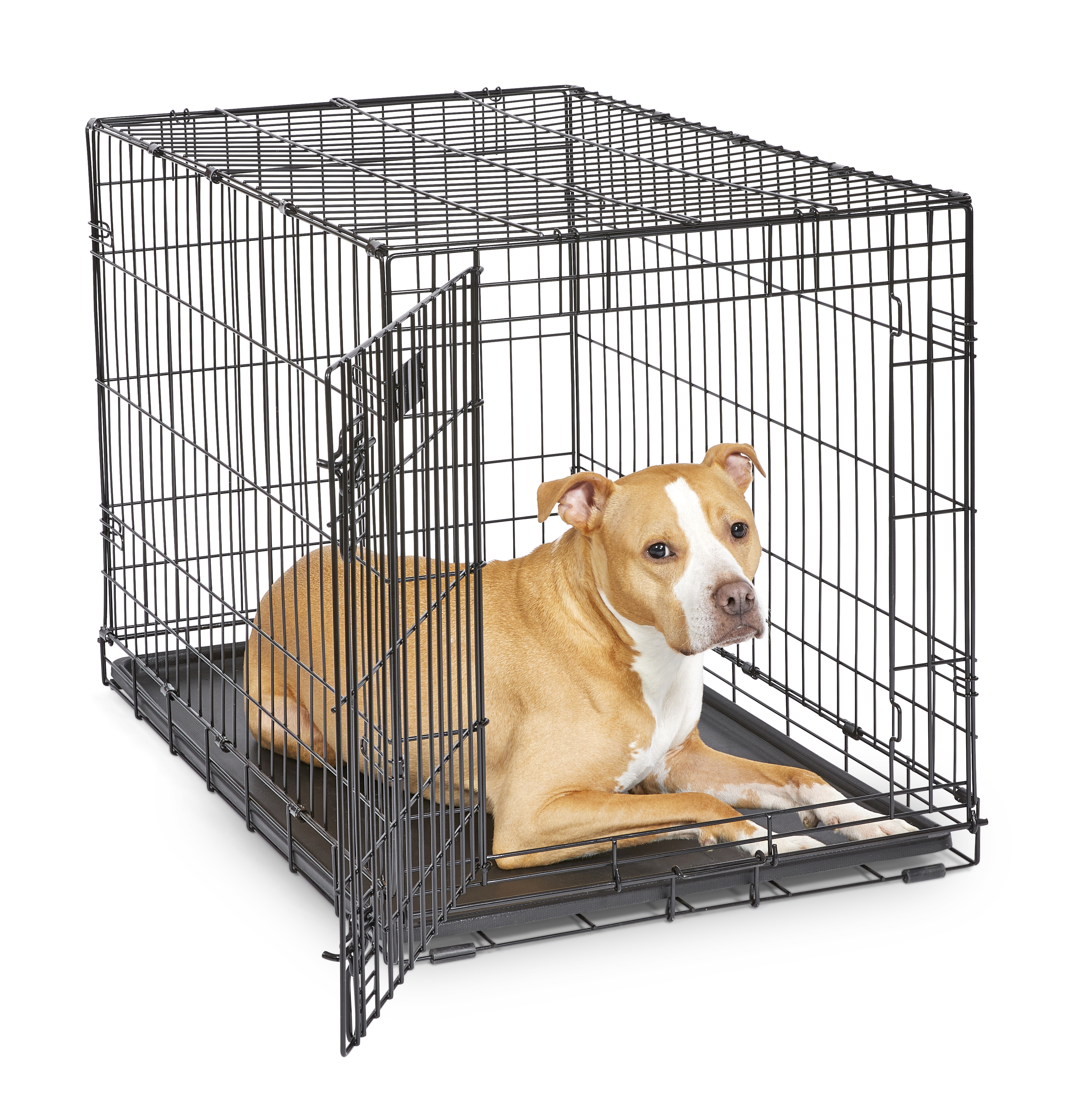 MidWest Homes for Pets Newly Enhanced Single Door iCrate Dog Crate, Includes Leak-Proof Pan, Floor Protecting Feet, Divider Panel & New Patented, 36 Inch - image 3 of 9