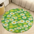 thumbnail image 4 of Floral Colorful Flower Round Rugs -Washable Non-Slip Small Round Area Rug Throw Soft Circle Rugs for Bedroom, Modern Print Indoor Carpet for Entryway Sofa Living Room, 4 of 6