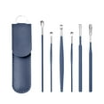 thumbnail image 2 of Stainless Steel Ear Picks, 6 Pcs, Purple with Leather Caseinnovative Spring Earwax Cleaner Tool Set, 6Pcs 360°Spiral Design Earwax Removal Tools, Ear Wax Removal Kit Ear Cleaning K Makeup Organizers, 2 of 8