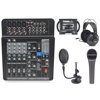 Samson MixPad MXP 124 FX Compact Analog Mixer with Microphone and Accessories