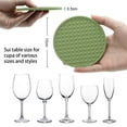 thumbnail image 2 of Hweilai Desk Protection Rubber Coaster with Holder, Non-Slip and Heat Resistant Coaster, 2 of 6