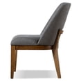 thumbnail image 5 of Furniture of America Dami Transitional Upholstered Dining Chairs, Gray (Set of 2), 5 of 13