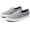 0-grey, variant on Women Canvas Slip-On Sneakers Soft Walking Shoes Rubber Sole Flat Loafers