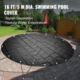 thumbnail image 4 of VEVOR Housse de Sécurité pour Piscine, Housse pour Piscine Creusée 16 Pi de Diamètre, Housse de Piscine en PVC, Ronde, 4 of 9