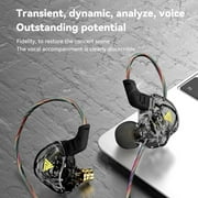 In Ear Monitor,Earphones in Ear Monitor Super Bass Wired Earbuds,Crystal Clear Sound IEM Headphones,High Resolution Noise Canceling Ear Monitors for Singers(Black 47in)from ANMUYUM