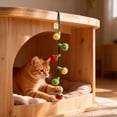 thumbnail image 5 of Interactive Fruit Shaped Cat Teaser Toy with Squeaky String and Teeth Cleaning for Indoor Outdoor Play, 5 of 7