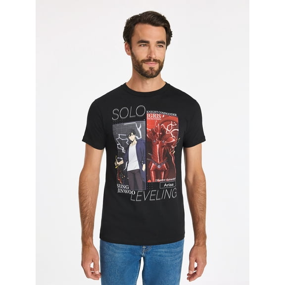 Solo Leveling Men's & Big Men's Graphic Tee Shirt, Sizes S-3XL