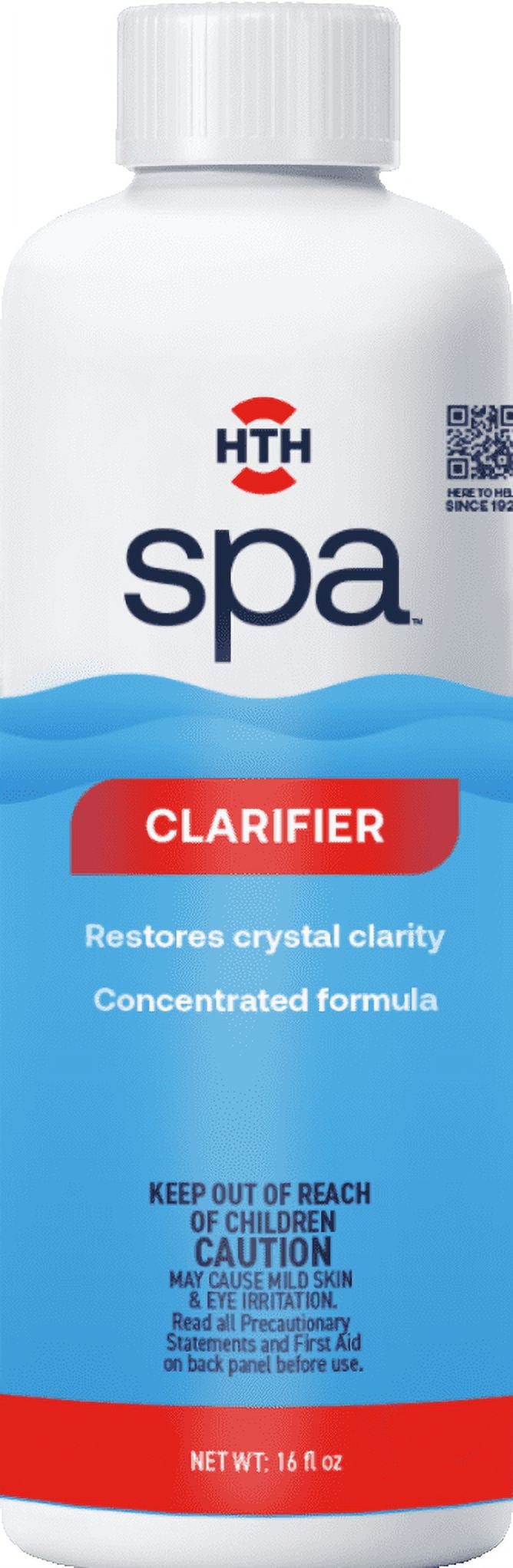 (3 pack) HTH Spa Care Clarifier, Pool and Spa Chemical Clarifier, Liquid, 14 oz