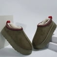 thumbnail image 4 of Nuevo invierno Retro mujer nieve cálido gamuza cuero mocasines perezosos Botas zapatos mujer señora plana Bottine Botas zapatos 2023, 4 of 4