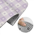 thumbnail image 5 of Honeii Floral Purple Buffalo Plaid Pattern Bathroom Anti-Skid Pad Bathroom Mat Vintage Seamless Pattern Not-Slip Toilet Rug Set, 5 of 6