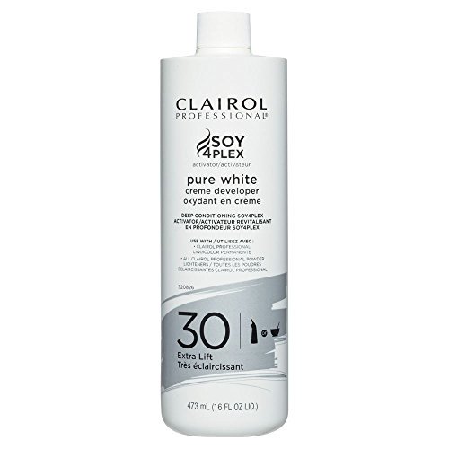Clairol Professional Soy4plex Pure White Creme Hair Color Developer, 30 Volume