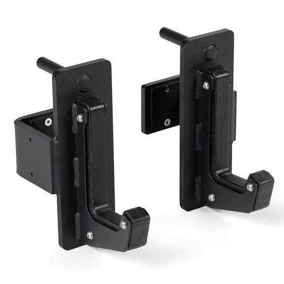 Titan Fitness X-3 Series Power Rack Sandwich J-Hooks, 1200 LB Rackable Capacity, Fits 3" x 3" Rack Uprights with 11/16" Holes, UHMW Protective Liners, Barbell Holder for Squat & Bench Press