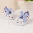 thumbnail image 6 of Bonario Baby Girls Dress Shoes Infant Mary Jane Bowknot Soft Sole Shoes for Newborn First Walker, 6 of 8