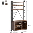 thumbnail image 2 of 70" Hall Tree Freestanding Entryway Organizer: 5-in-1 Hall Tree with Storage Bench, 8 Hooks, 2 Drawers & Shoe Rack for Small Spaces, 2 of 8