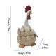 thumbnail image 2 of Resin Chicken Figurine Set Farmhouses Chicken Decor Rustics Hen Figurines Countrys Style Chicken Statue Cute Chicken Desk Ornament, 2 of 7