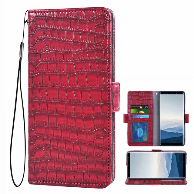 Samsung Galaxy A71 4g Cover, Mobile Phone Cover Galaxy A71 with Card Slot, Samsung A71 4g Mobile Phone Protective Cover, Leather Cover with Stand Function, Leather Case for Samsung A71 4g 6.7 "Red