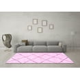 thumbnail image 3 of Ahgly Company Indoor Rectangle Solid Pink Modern Area Rugs, 3' x 5', 3 of 4