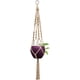 thumbnail image 5 of Colgadores de macramé para plantas, maceta colgante para interiores, cesta decorativa para maceta, cuerda de yute para decoración interior y exterior del hogar Ormromra WRMH-1070-1, 5 of 6