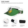 thumbnail image 2 of Kdxio Cool Skateboarding Bulldog Print Sun Visor Hat Golf Visor Adjustable Velcro Outdoor Sports Cap for Men Women, 2 of 6