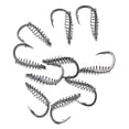 thumbnail image 7 of Joernso 10Pcs Sharpened Carbon Steel Chub Spring Fishing Hooks Fish Tackle Accessory, 7 of 7