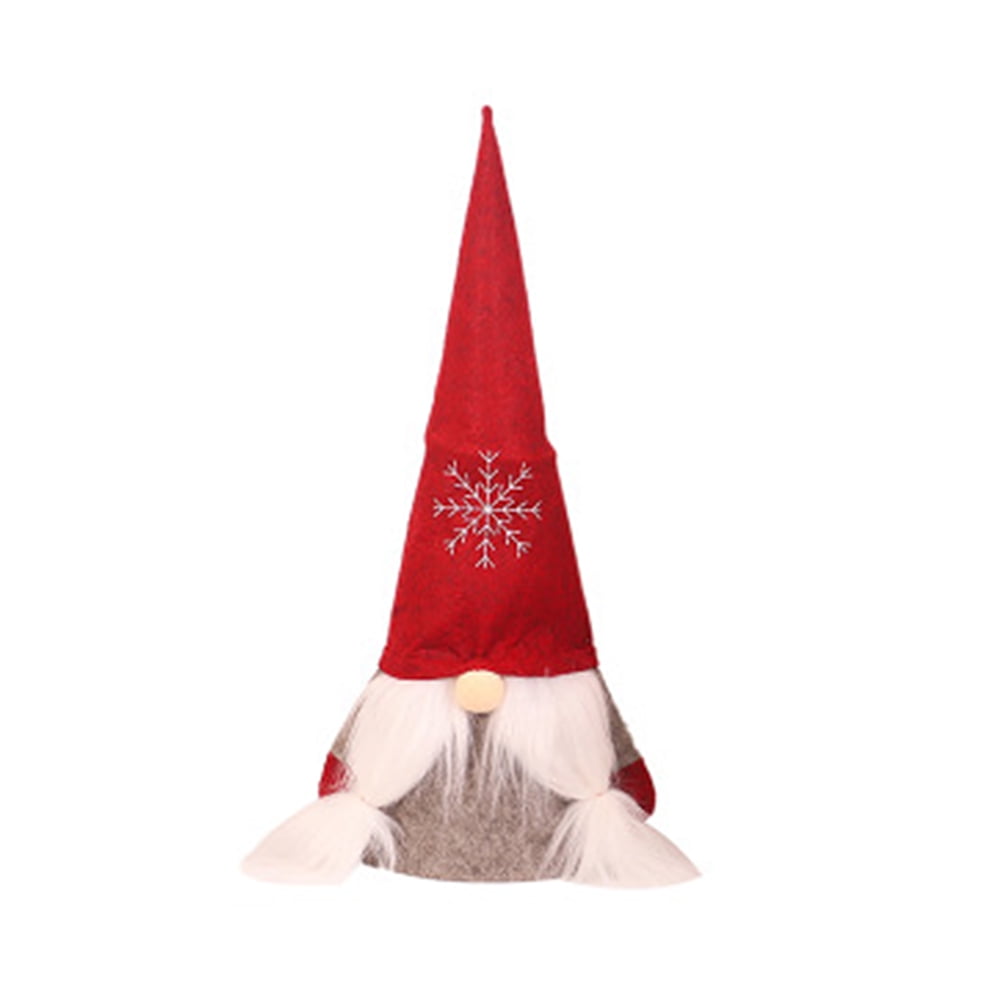 Christmas Tree Topper Swedish Gnome Decoration Hat Faceless Old Man