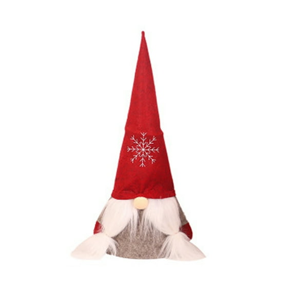 Christmas Tree Topper Swedish Gnome Decoration Hat Faceless Old Man Xmas Tree Hanging Decor for Home Party Accessories