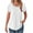 White, variant on Tiqkatyck Womens Tops Clearance, Womens Solid Color Casual Round Neck Pleated Line Chest Petal Short Sleeve T Shirt Top Blouse Summer Tops Blouses for Women Navy XL