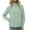 Mint Green, variant on Women's Windbreaker with Hooded Design and Long Sleeves for Outdoor Protection and Active Wear in Hiking Travel