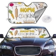 thumbnail image 2 of Balery Home Cooking Print Car Windshield Sun Shade,Windshield Sunshade for Car Pickup Truck SUV Accessories-Medium, 2 of 7