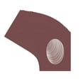 thumbnail image 3 of Maroon Red Picture Frame Mat for 8.5x11 Frames - Oval Opening for 5.5x8.5 Photos - 50 Mats, 3 of 7
