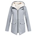 thumbnail image 1 of Veste Imperméable à Capuche pour Femmes Manteau d'Hiver Chaud Rembourré Parka de Randonnée Extérieure Fermeture Éclair, 1 of 10