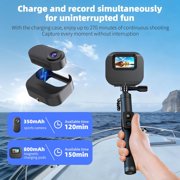 UDH Body Cam, 1080P with Screen, Mini Wearable Action Camera with Magnetic Charging Case, Waterproof Portable Video Recorder for Work, Outdoors